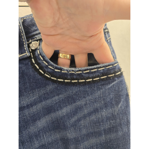 Miss Me Easyboot Med Wash Denim Jeans. Embellished Great Condition. Ladies 30 - Picture 7 of 13